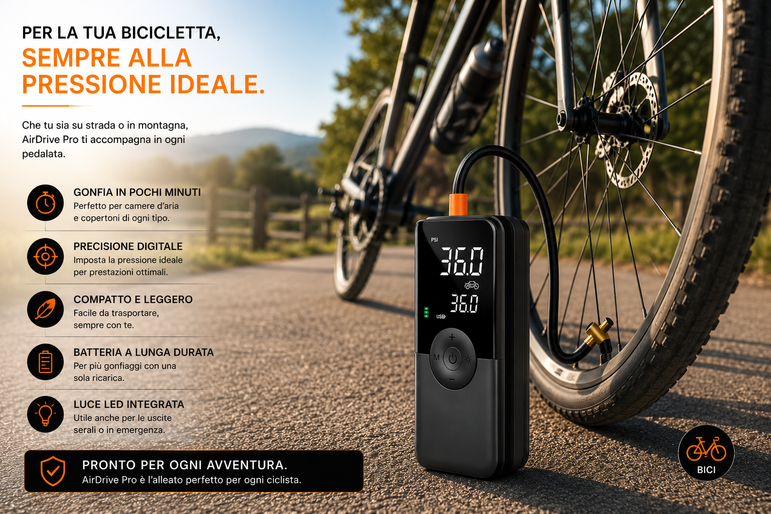 AirDrivePro Compressore portatile Auto* 🌟 𝓛𝓤𝓜𝓞𝓡À 🌟