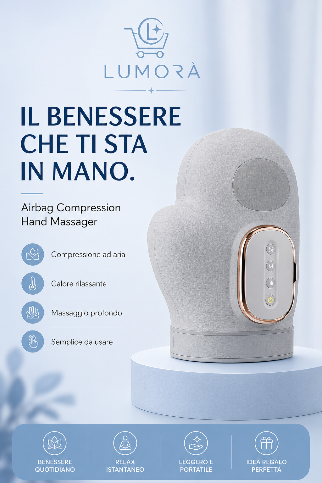 HandCare™ Massaggiatore per Mani con Compressione ad Aria